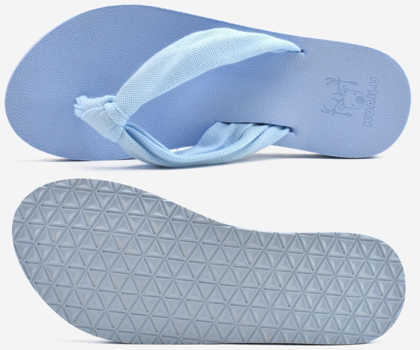 image:imageKuaiLu Flip Flops for Women with Arch Support Summer Beach Thong SandalsBlue