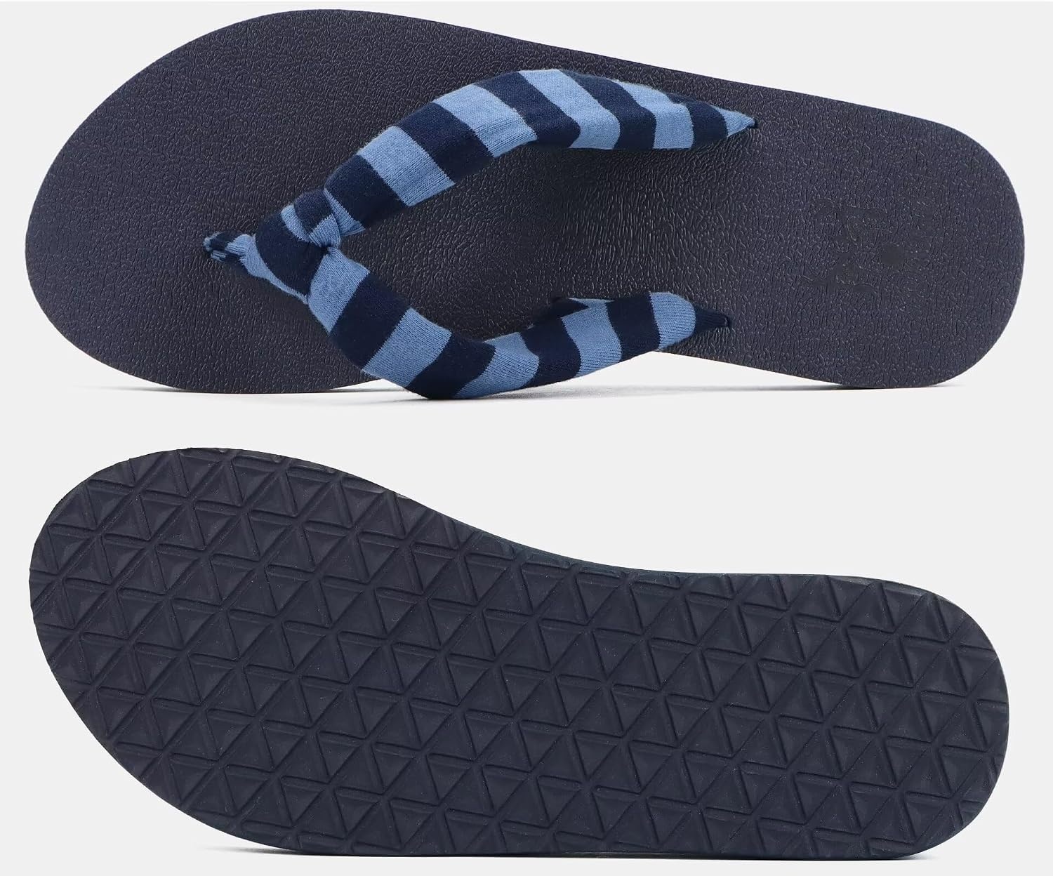 image:imageKuaiLu Flip Flops for Women with Arch Support Summer Beach Thong SandalsDark Blue