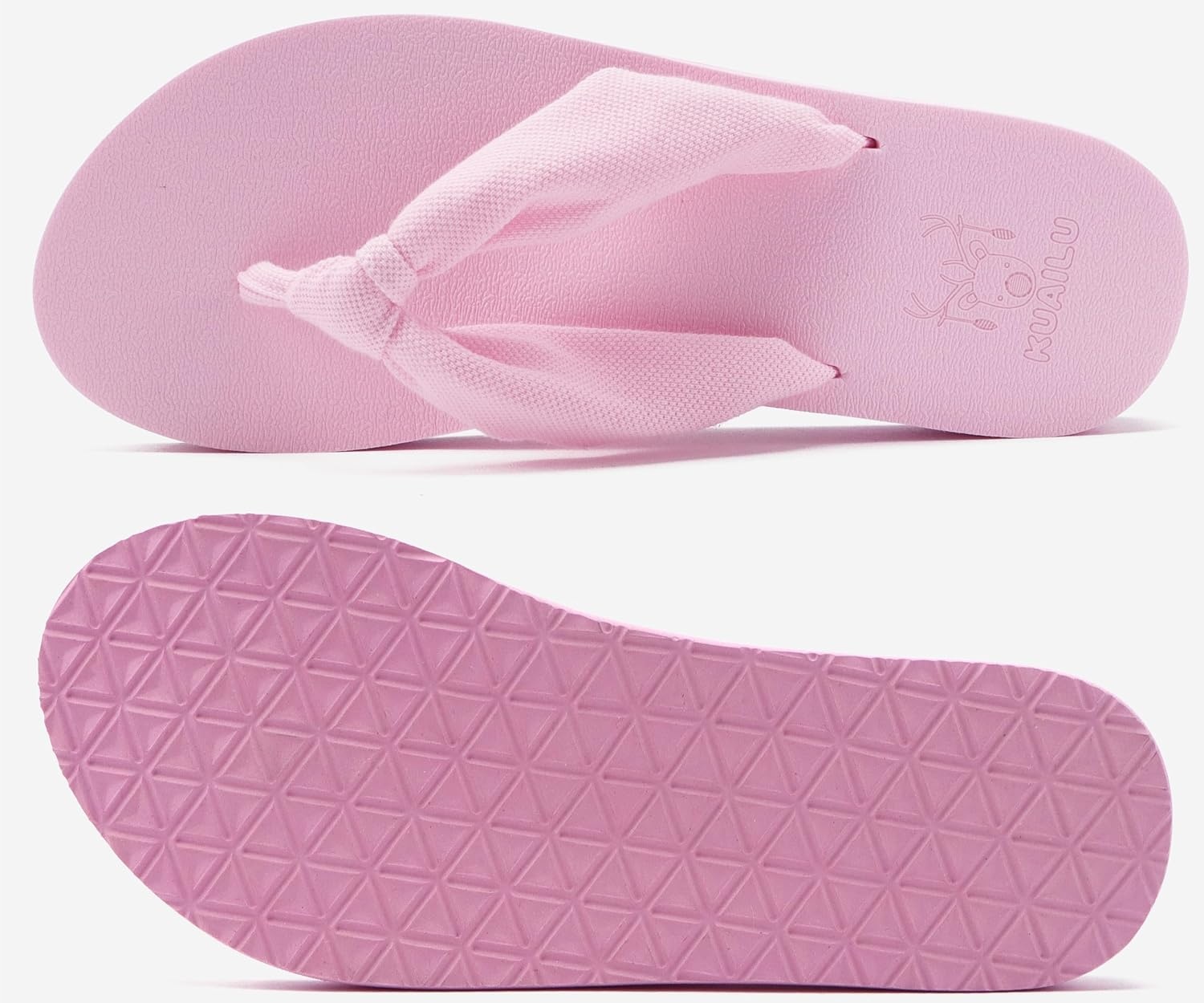image:imageKuaiLu Flip Flops for Women with Arch Support Summer Beach Thong SandalsPink