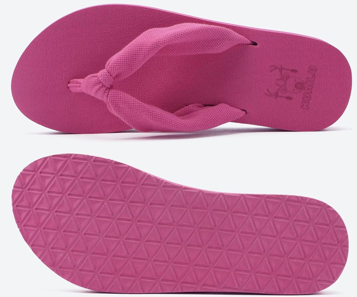 image:imageKuaiLu Flip Flops for Women with Arch Support Summer Beach Thong SandalsRose