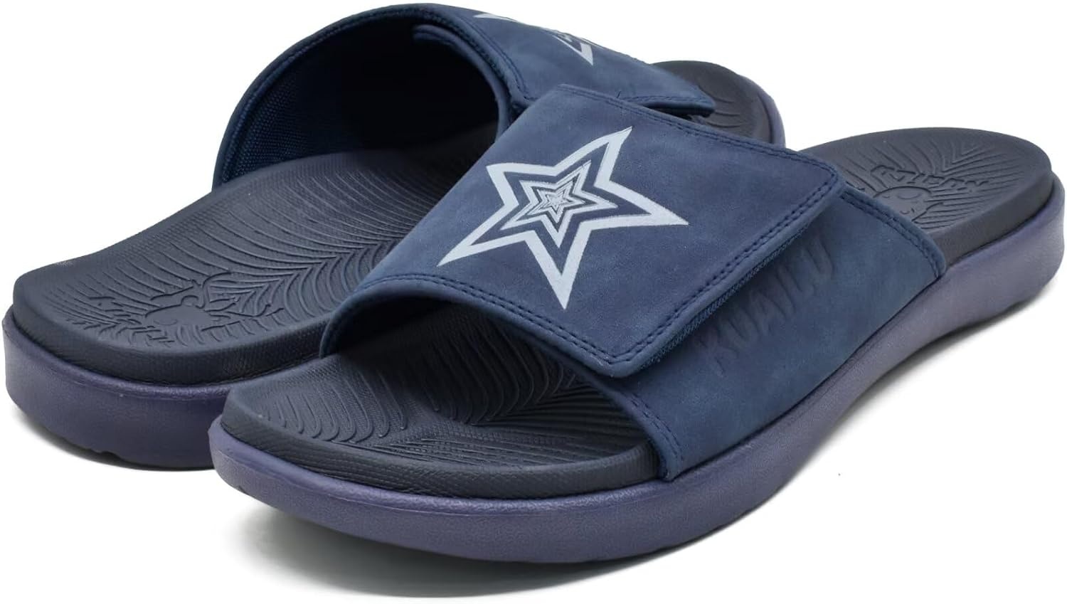 image:imageKuaiLu Mens Athletic Slides Wide Adjustable Arch Support Sport SandalsDark Blue
