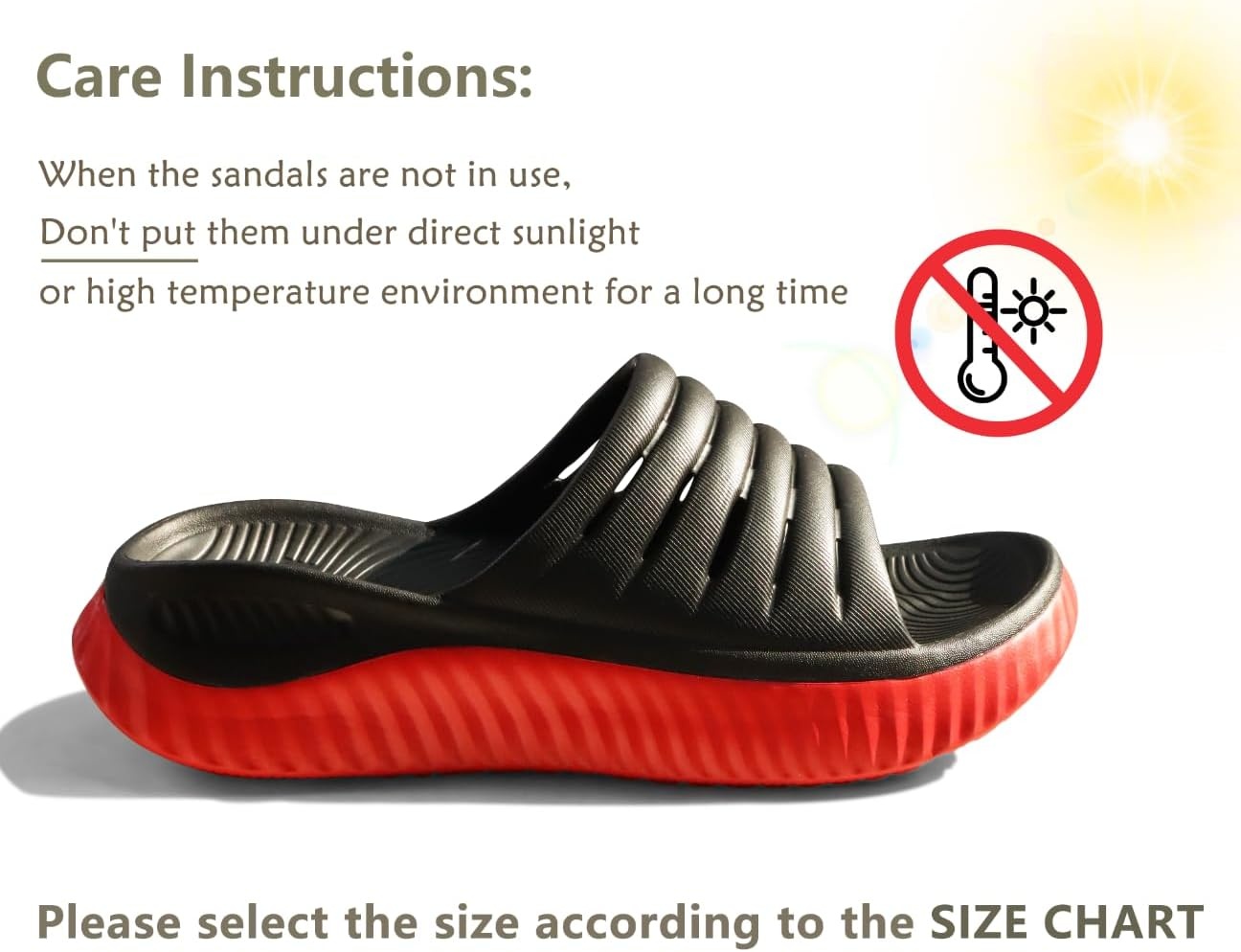 image:imageKuaiLu Recovery Sandals Women With Comfortable Arch Support Sport SlidesBlackRed