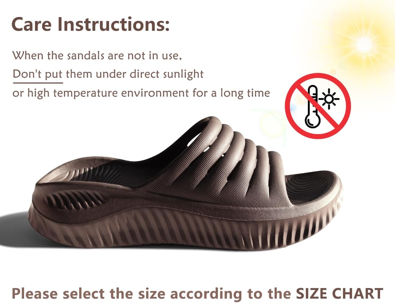 image:imageKuaiLu Recovery Sandals Women With Comfortable Arch Support Sport SlidesBrown