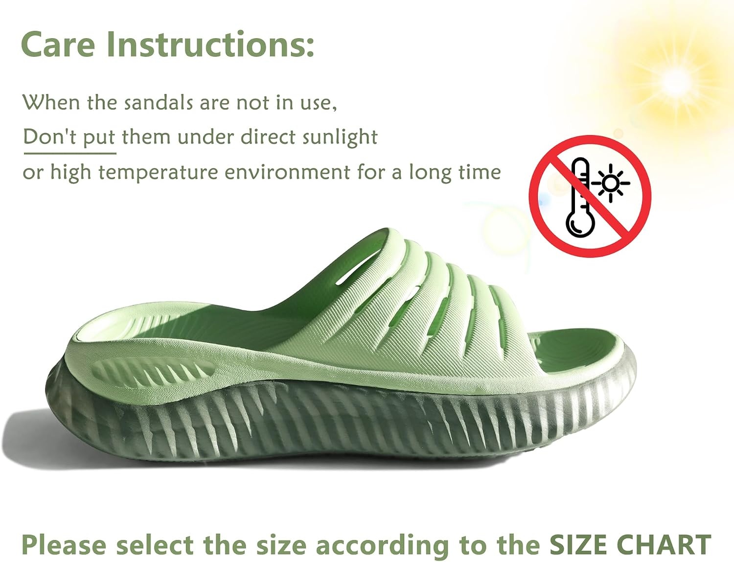 image:imageKuaiLu Recovery Sandals Women With Comfortable Arch Support Sport SlidesOlive Green