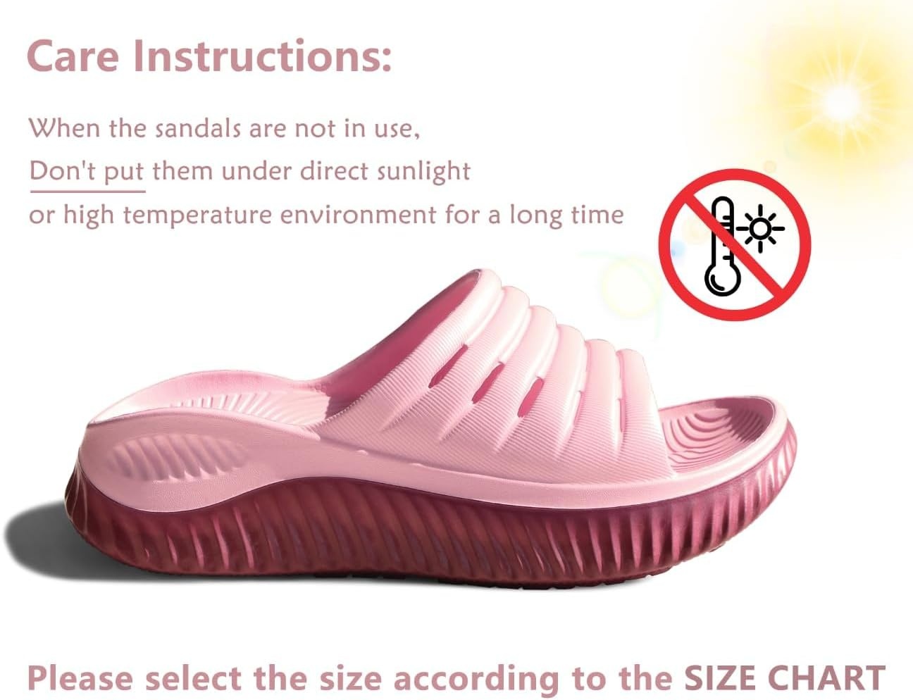 image:imageKuaiLu Recovery Sandals Women With Comfortable Arch Support Sport SlidesPink Wine