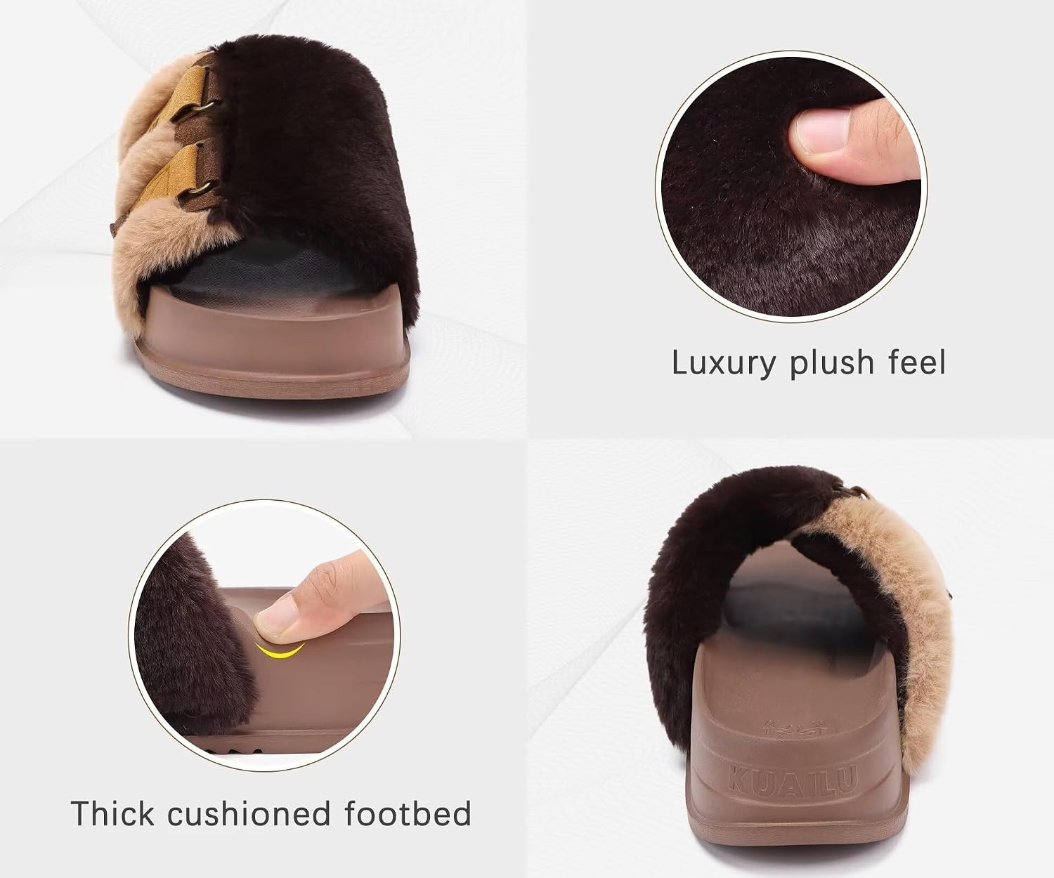 image:imageKuaiLu Womens Orthotic Arch Support SlippersBrown