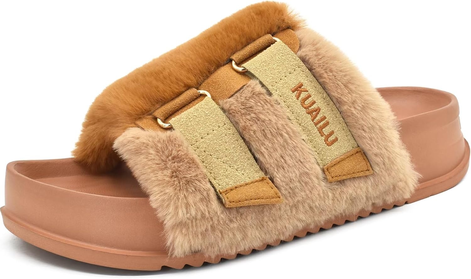 image:imageKuaiLu Womens Orthotic Arch Support SlippersCamel