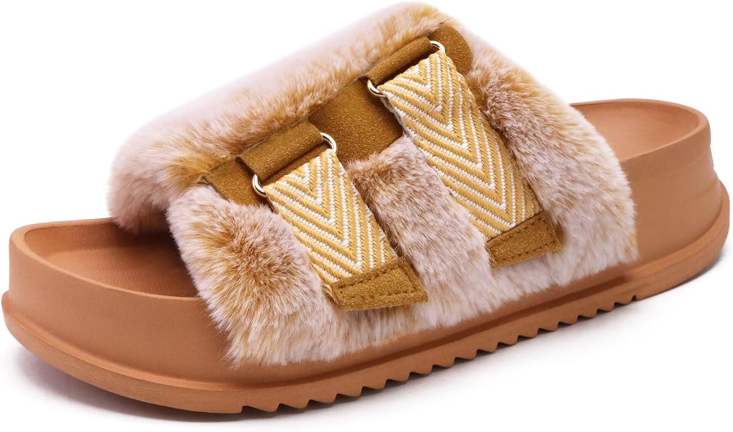 image:imageKuaiLu Womens Orthotic Arch Support SlippersKhaki Adjustable