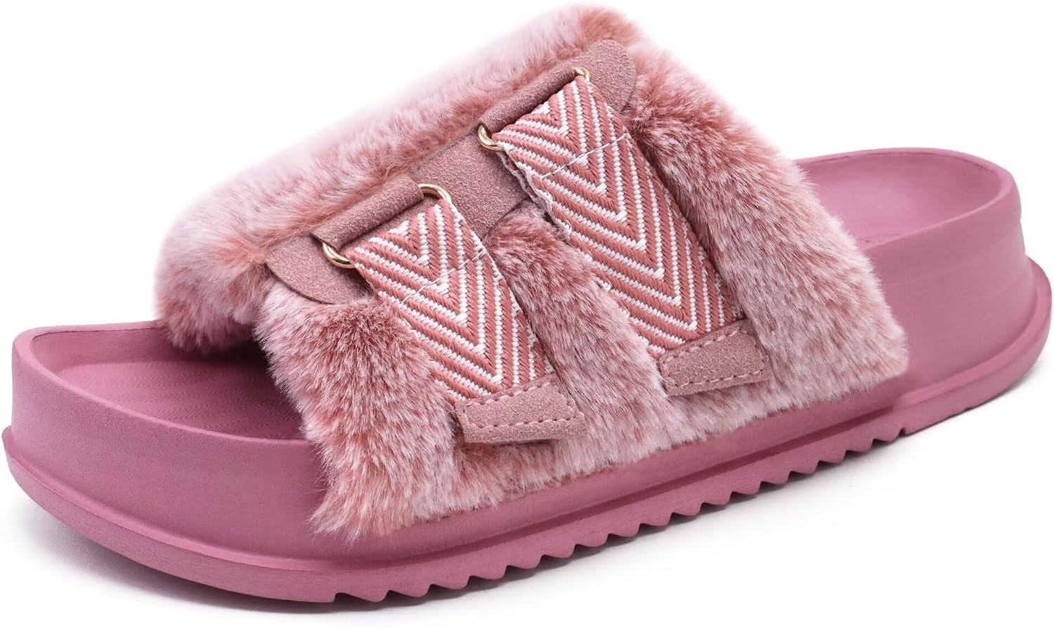 image:imageKuaiLu Womens Orthotic Arch Support SlippersLovely Pink Adjustable