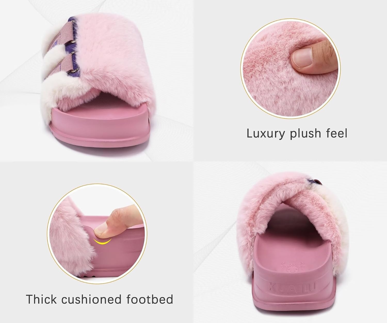 image:imageKuaiLu Womens Orthotic Arch Support SlippersPink