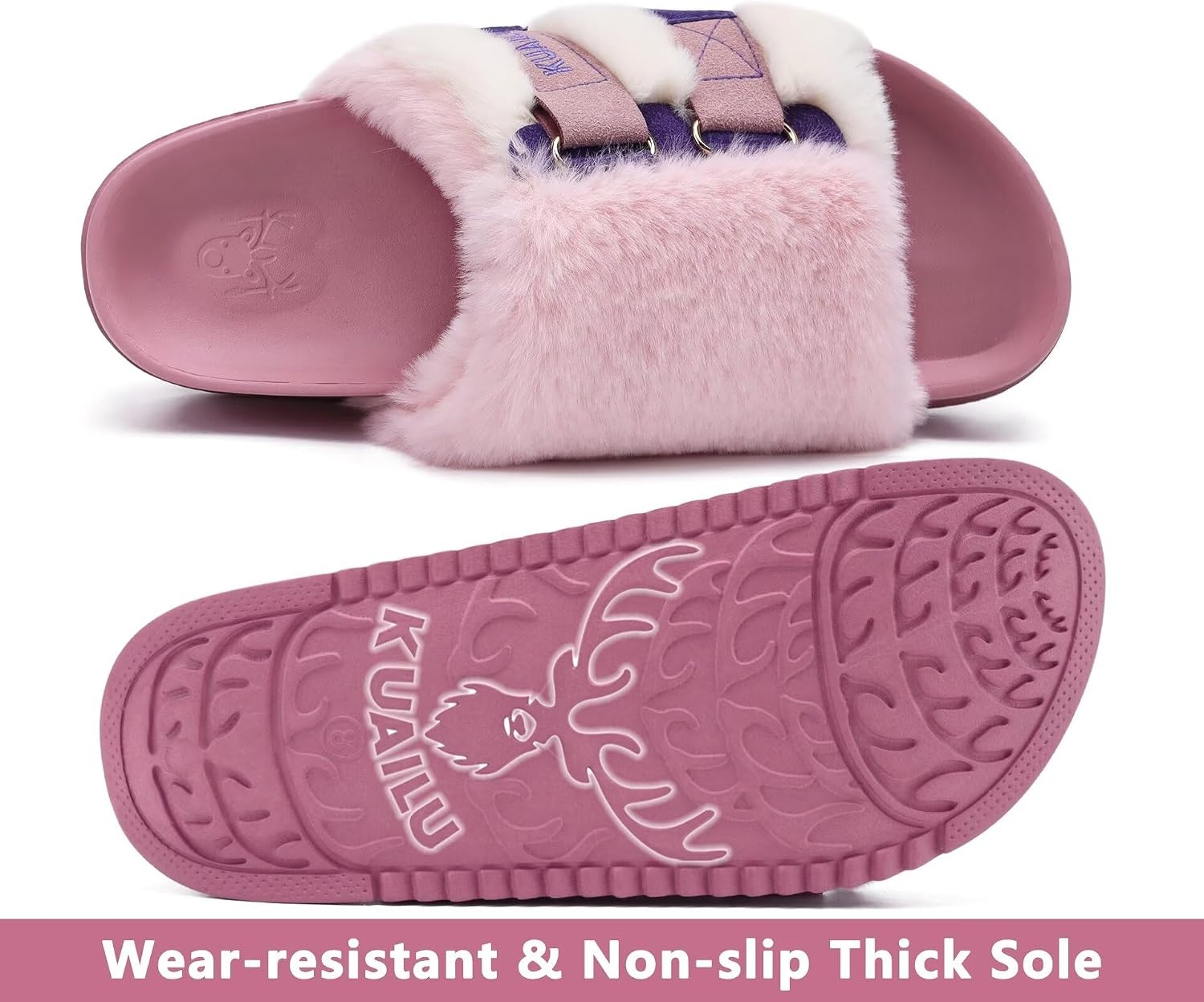 image:imageKuaiLu Womens Orthotic Arch Support SlippersPink
