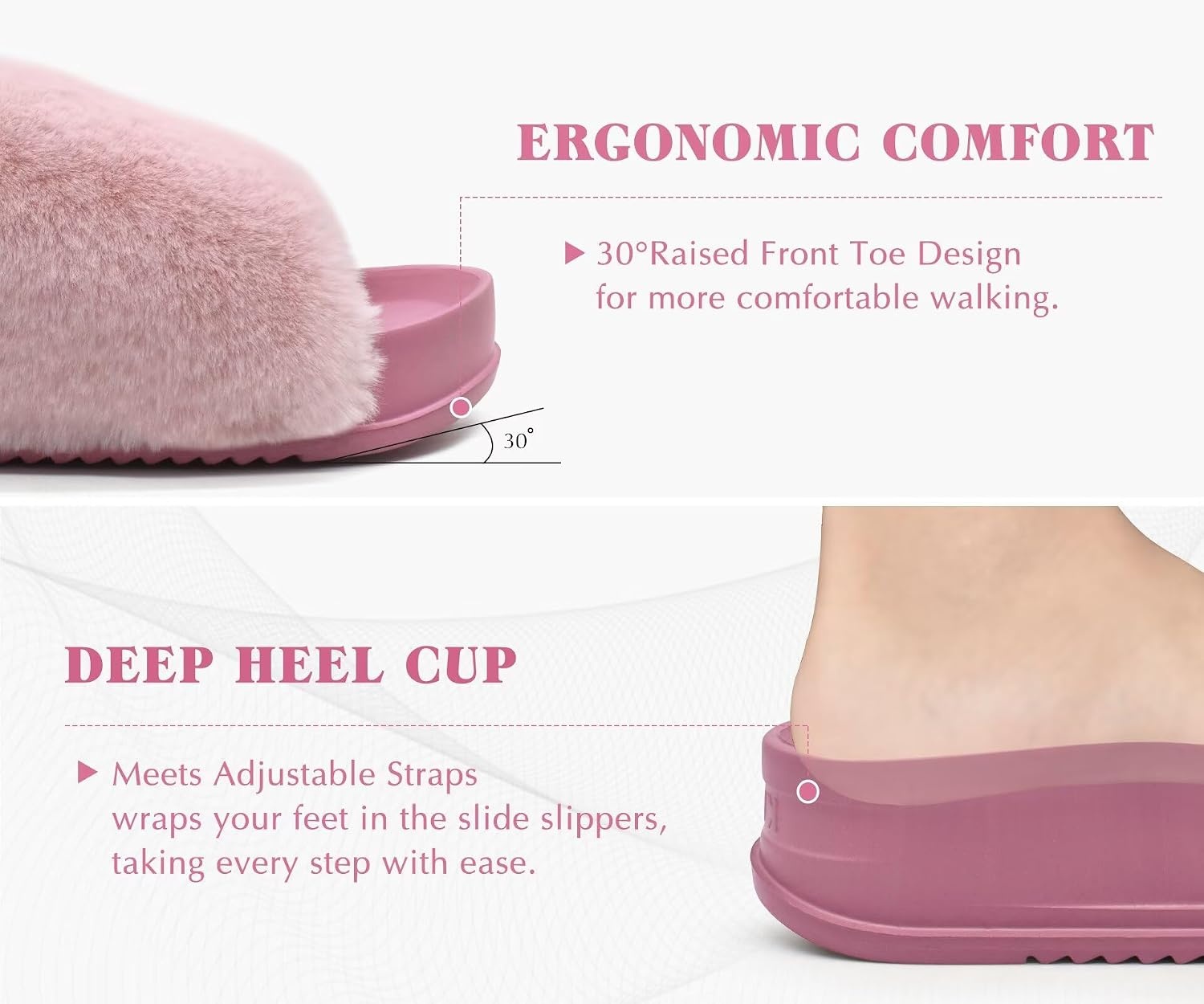 image:imageKuaiLu Womens Orthotic Arch Support SlippersPink