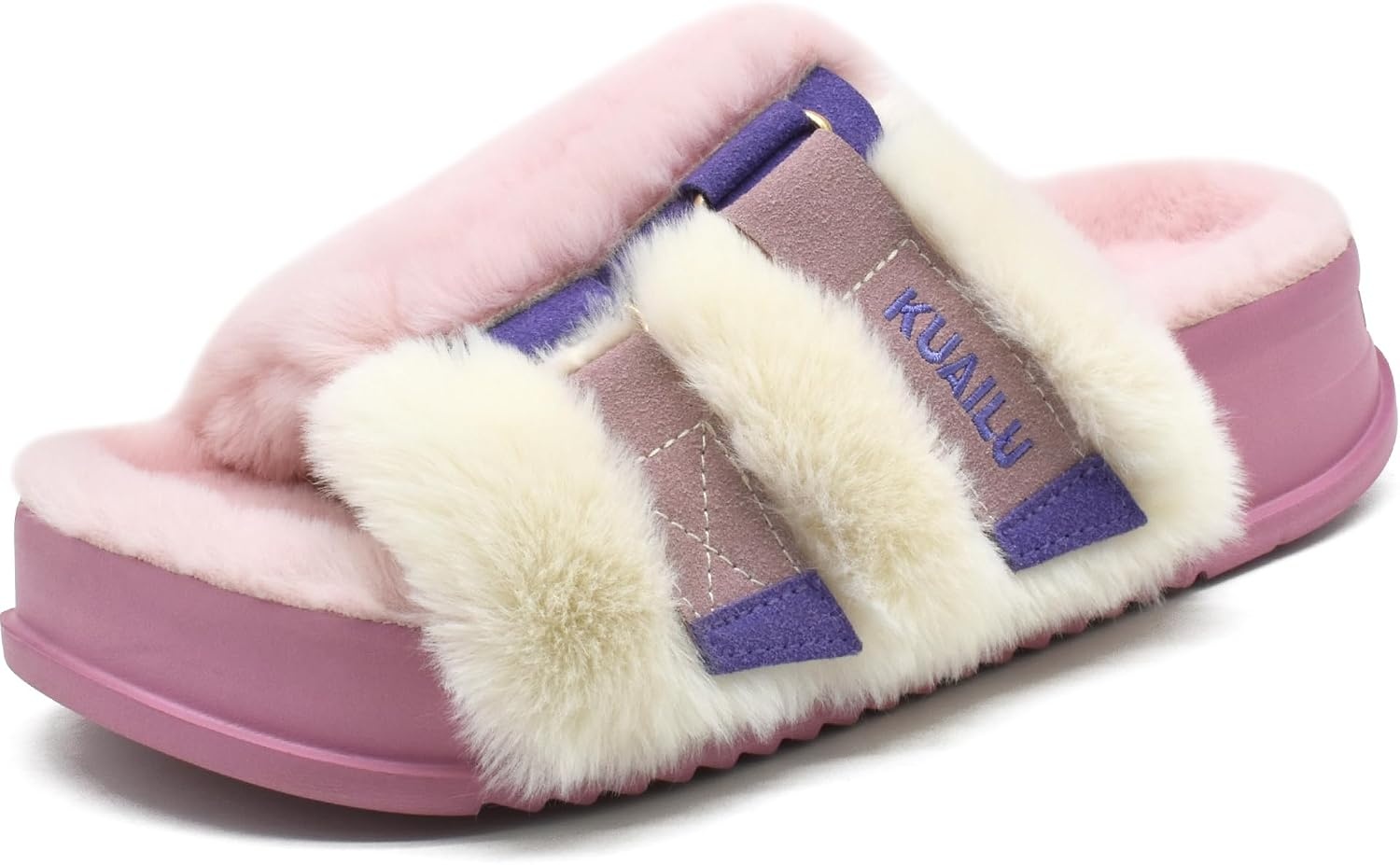 image:imageKuaiLu Womens Orthotic Arch Support SlippersPlush Pink