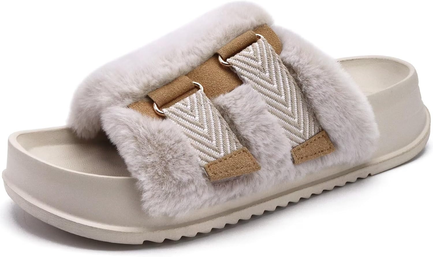 image:imageKuaiLu Womens Orthotic Arch Support SlippersWhite Adjustable