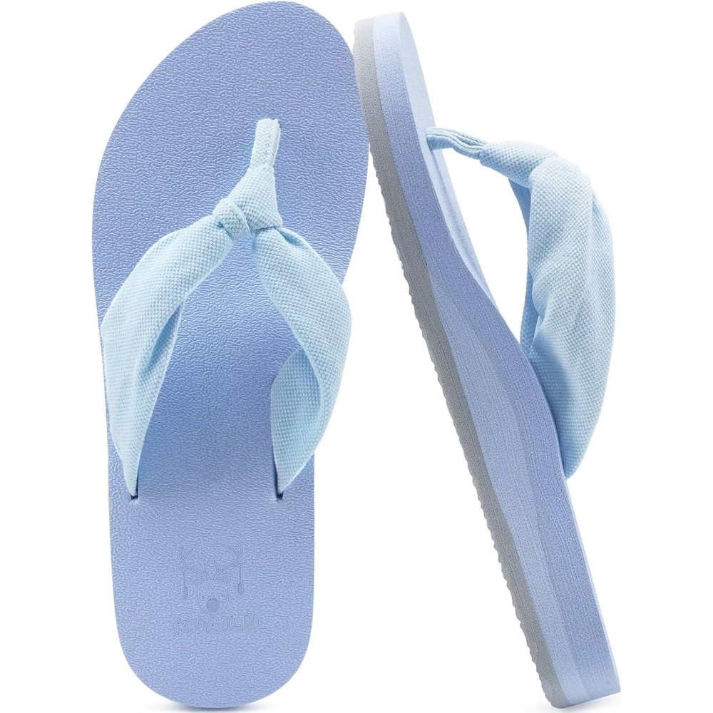 image:imageKuaiLu Flip Flops for Women with Arch Support Summer Beach Thong SandalsBlue