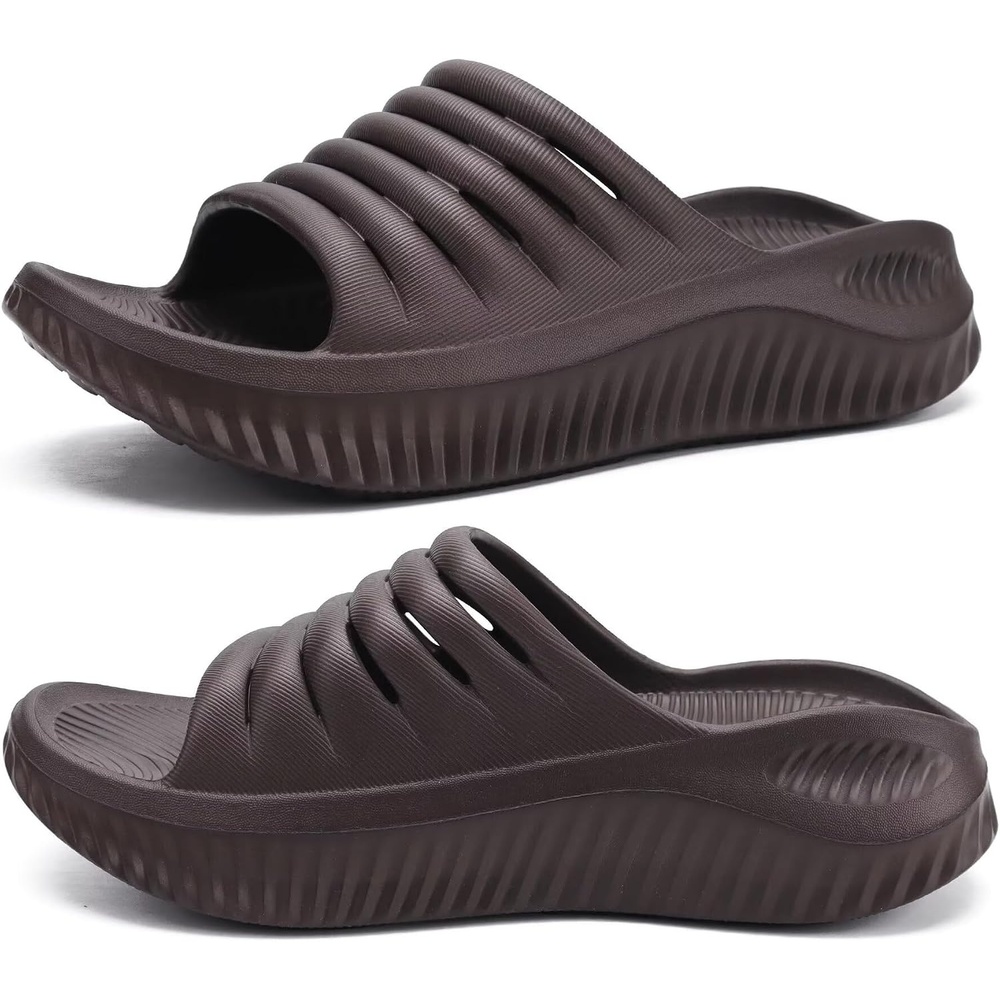 image:imageKuaiLu Recovery Sandals Women With Comfortable Arch Support Sport SlidesBrown