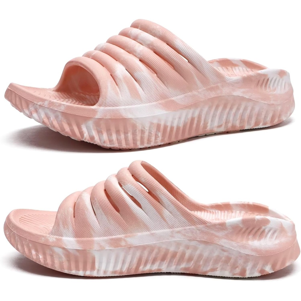 image:imageKuaiLu Recovery Sandals Women With Comfortable Arch Support Sport SlidesCamo Pink