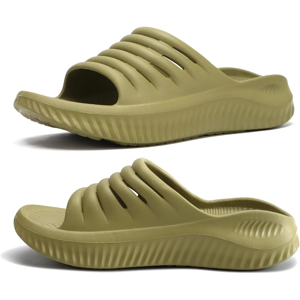 image:imageKuaiLu Recovery Sandals Women With Comfortable Arch Support Sport SlidesGreen