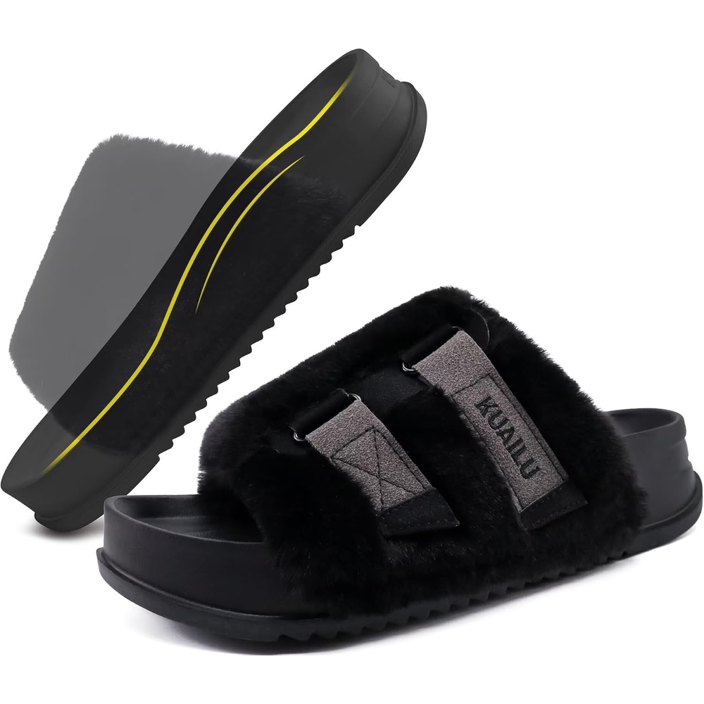 image:imageKuaiLu Womens Orthotic Arch Support SlippersBlack