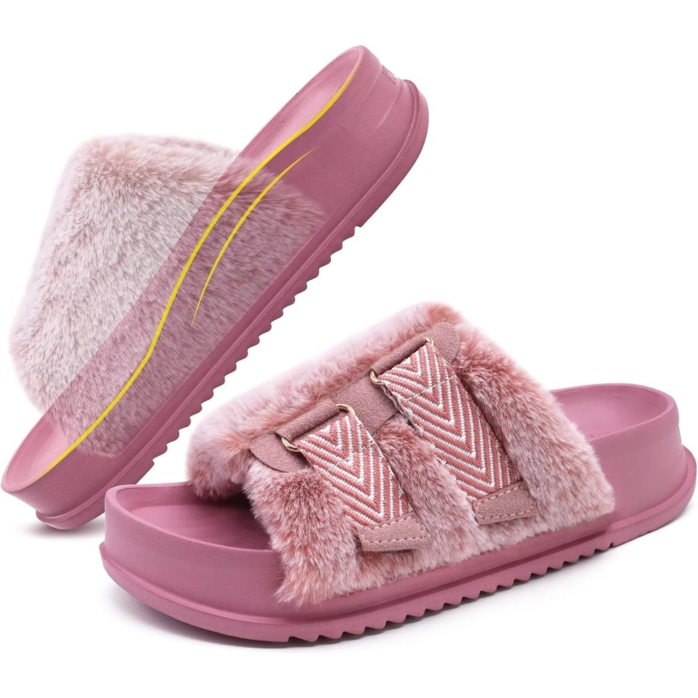 image:imageKuaiLu Womens Orthotic Arch Support SlippersLovely Pink Adjustable