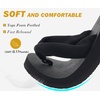 KuaiLu Flip Flops for Women with Arch Support Summer Beach Thong Sandals(All Black)