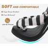 KuaiLu Flip Flops for Women with Arch Support Summer Beach Thong Sandals(Black White)