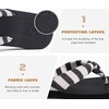 KuaiLu Flip Flops for Women with Arch Support Summer Beach Thong Sandals(Black White)
