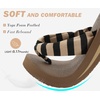 KuaiLu Flip Flops for Women with Arch Support Summer Beach Thong Sandals(Brown Black)