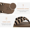 KuaiLu Flip Flops for Women with Arch Support Summer Beach Thong Sandals(Brown Black)