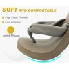 KuaiLu Flip Flops for Women with Arch Support Summer Beach Thong Sandals(Camel)