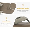 KuaiLu Flip Flops for Women with Arch Support Summer Beach Thong Sandals(Camel)