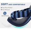 KuaiLu Flip Flops for Women with Arch Support Summer Beach Thong Sandals(Dark Blue)