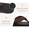 KuaiLu Flip Flops for Women with Arch Support Summer Beach Thong Sandals(Dark Brown)
