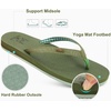 KuaiLu Flip Flops for Women with Arch Support Summer Beach Thong Sandals(Green)