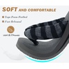 KuaiLu Flip Flops for Women with Arch Support Summer Beach Thong Sandals(Grey Black)