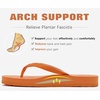 KuaiLu Flip Flops for Women with Arch Support Summer Beach Thong Sandals(Orange)