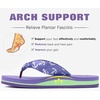 KuaiLu Flip Flops for Women with Arch Support Summer Beach Thong Sandals(Purple)
