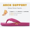 KuaiLu Flip Flops for Women with Arch Support Summer Beach Thong Sandals(Rose)