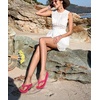 KuaiLu Flip Flops for Women with Arch Support Summer Beach Thong Sandals(Rose)
