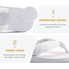 KuaiLu Flip Flops for Women with Arch Support Summer Beach Thong Sandals(White)