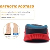 KuaiLu Mens Arch Support Hiking Sandals Orthopedic Athletic Walking Sandles(Black/Red)
