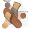 KuaiLu Mens Athletic Slides Wide Adjustable Arch Support Sport Sandals(Chestnut)