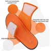 KuaiLu Mens Athletic Slides Wide Adjustable Arch Support Sport Sandals(Orange)