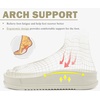 KuaiLu Mens Casual Sandals with Comfortable Orthopedic Arch Support Summer Beach Walking Shoes Cushion Slides Slip on Indoor Outdoor(Beige)