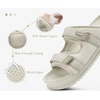 KuaiLu Mens Casual Sandals with Comfortable Orthopedic Arch Support Summer Beach Walking Shoes Cushion Slides Slip on Indoor Outdoor(Beige)