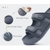 KuaiLu Mens Casual Sandals with Comfortable Orthopedic Arch Support Summer Beach Walking Shoes Cushion Slides Slip on Indoor Outdoor(Grey)
