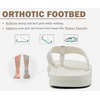 KuaiLu Mens Flip Flops Comfortable Arch Support Waterproof Thong Sandals(White)