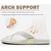 KuaiLu Mens Flip Flops Comfortable Arch Support Waterproof Thong Sandals(White)