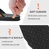 KuaiLu Mens Flip Flops Comfortable Arch Support Waterproof Thong Sandals(Wood-like Black)