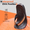 KuaiLu Mens Flip Flops Comfortable Arch Support Waterproof Thong Sandals(Wood-like Black)